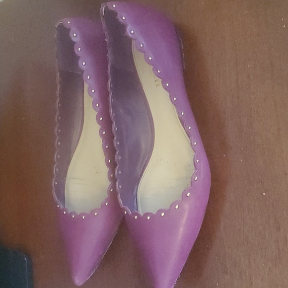 COACH Burgundy flats - Picture 2 of 5